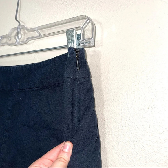 Vineyard Vines 100% Cotton Navy Blue Mid-rise Scallop Hem 3” Shorts 4 Women’s - Picture 4 of 12